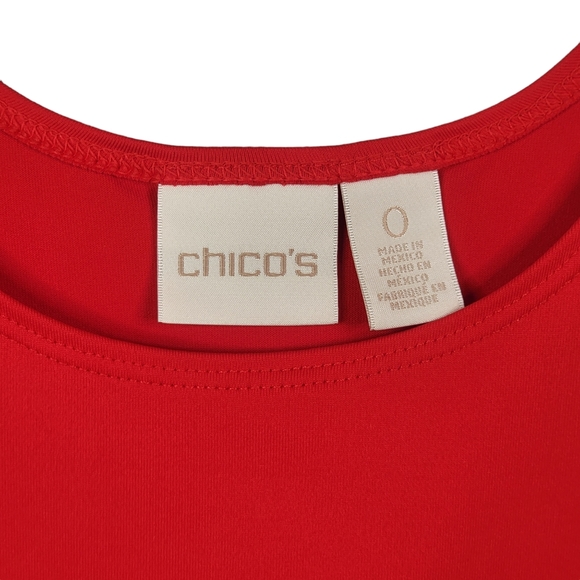 Chico's Red Tank Top Women's Size 0 - Picture 4 of 13